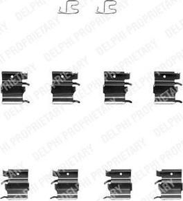 Delphi LX0366 комплектующие, колодки дискового тормоза на SUZUKI GRAND VITARA II (JT)