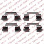 DELPHI Комплектующие, колодки дискового тормоза (LX0405)