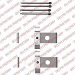 Delphi LX0408 комплектующие, колодки дискового тормоза на PEUGEOT 607 (9D, 9U)