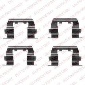 Delphi LX0411 комплектующие, колодки дискового тормоза на HYUNDAI GETZ (TB)