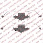 Delphi LX0429 комплектующие, колодки дискового тормоза на OPEL VECTRA C GTS