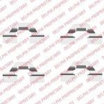 Delphi LX0430 комплектующие, колодки дискового тормоза на PEUGEOT 407 (6D_)