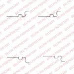 Delphi LX0435 комплектующие, колодки дискового тормоза на TOYOTA YARIS (SCP1_, NLP1_, NCP1_)