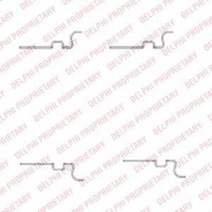 Delphi LX0435 комплектующие, колодки дискового тормоза на TOYOTA YARIS (SCP1_, NLP1_, NCP1_)