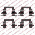 DELPHI Комплектующие, колодки дискового тормоза (LX0446)