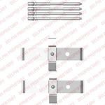 Delphi LX0469 комплектующие, колодки дискового тормоза на ALFA ROMEO BRERA (939)