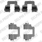 DELPHI Комплектующие, колодки дискового тормоза (LX0473)
