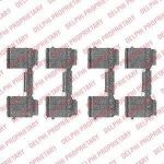 Delphi LX0477 комплектующие, колодки дискового тормоза на PEUGEOT BOXER автобус