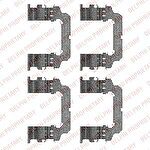 Delphi LX0484 комплектующие, колодки дискового тормоза на NISSAN PATROL GR V Wagon (Y61)