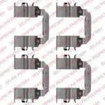 Delphi LX0510 комплектующие, колодки дискового тормоза на HYUNDAI i20 (PB, PBT)