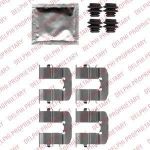 Delphi LX0512 комплектующие, колодки дискового тормоза на HYUNDAI i20 (PB, PBT)