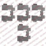 Delphi LX0513 комплектующие, колодки дискового тормоза на HYUNDAI SANTA FE II (CM)