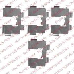 Delphi LX0513 комплектующие, колодки дискового тормоза на HYUNDAI SANTA FE II (CM)