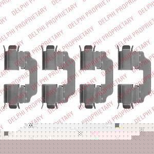 Delphi LX0537 комплектующие, колодки дискового тормоза на RENAULT MEGANE III Grandtour (KZ0/1)