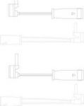Delphi LZ0163 контрольный контакт, контроль слоя тормозных колод на MERCEDES-BENZ C-CLASS купе (CL203)