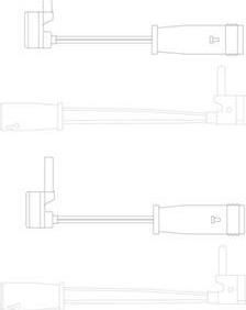 Delphi LZ0163 контрольный контакт, контроль слоя тормозных колод на MERCEDES-BENZ C-CLASS купе (CL203)
