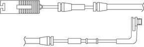 Delphi LZ0173 контрольный контакт, контроль слоя тормозных колод на 7 (E65, E66, E67)
