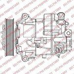 Delphi TSP0155948 компрессор, кондиционер на OPEL INSIGNIA седан