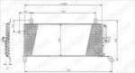 Delphi TSP0225161 конденсатор, кондиционер на FIAT PUNTO (176)