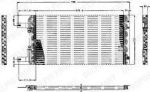 Delphi TSP0225168 конденсатор, кондиционер на FIAT CROMA (154)
