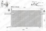 Delphi TSP0225438 конденсатор, кондиционер на NISSAN MICRA II (K11)