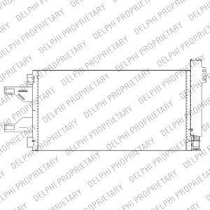 Delphi TSP0225676 конденсатор, кондиционер на FIAT DUCATO c бортовой платформой/ходовая часть (250, 290)