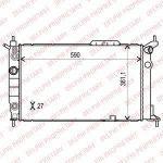 Delphi TSP0524003 радиатор, охлаждение двигателя на OPEL ASTRA F Наклонная задняя часть (53_, 54_, 58_, 59_)