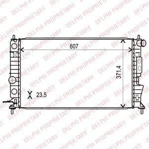 Delphi TSP0524012 радиатор, охлаждение двигателя на OPEL VECTRA B универсал (31_)