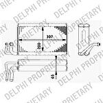 Delphi TSP0525182 испаритель, кондиционер на 5 (E60)