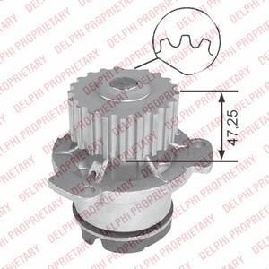 Delphi WP1486 водяной насос на LADA SAMARA (2108, 2109, 2115)
