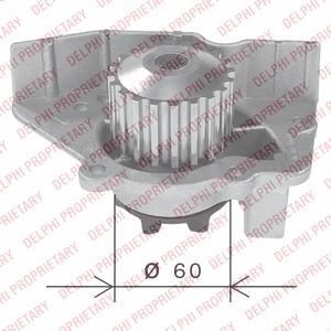 Delphi WP1496 водяной насос на PEUGEOT 306 (7B, N3, N5)