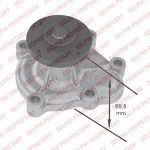 Delphi WP1518 водяной насос на OPEL CORSA B (73_, 78_, 79_)