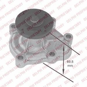 Delphi WP1518 водяной насос на OPEL CORSA B (73_, 78_, 79_)