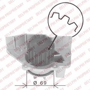 Delphi WP1862 водяной насос на PEUGEOT 306 Break (7E, N3, N5)