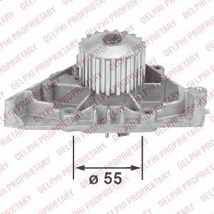 Delphi WP2376 водяной насос на PEUGEOT 206 SW (2E/K)