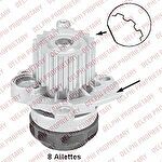 Delphi WP2418 водяной насос на AUDI A3 (8P1)