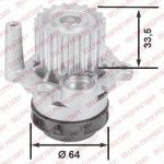 Delphi WP2428 водяной насос на SKODA SUPERB (3U4)