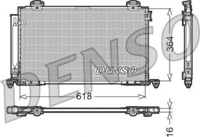 DENSO Радиатор кондиционера Toyota Avensis 2.0/2.4 03 (8845005111, DCN50015)