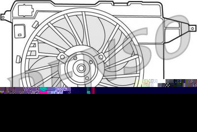 DENSO Вентиляторы охлаждения двигателя Renault Megane II 03 (7701054967, DER23002)