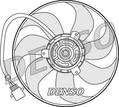 Denso DER32006 вентилятор, охлаждение двигателя на SKODA FABIA Combi (6Y5)