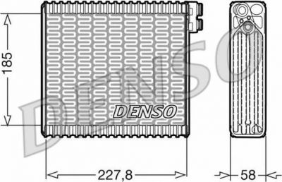 Denso DEV09011 испаритель, кондиционер на FIAT STILO (192)