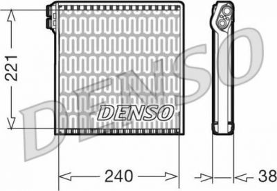 Denso DEV09102 испаритель, кондиционер на FIAT DUCATO фургон (250, 290)