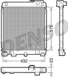 DENSO Радиатор, охлаждение двигател (DRM05030)