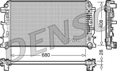 DENSO Радиатор, охлаждение двигателя (DRM17044)