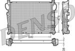 DENSO Радиатор охлаждения MB W220 5.5-6.5/3.2D/4.0D 99-06 (2205000903, DRM17094)