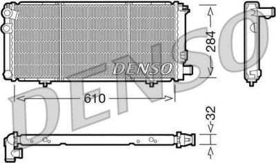Denso DRM21010 радиатор, охлаждение двигателя на PEUGEOT 205 I (741A/C)