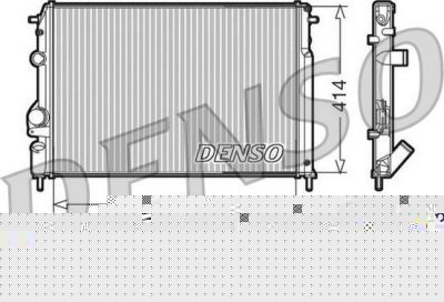 DENSO Радиатор, охлаждение двигателя (DRM23110)