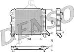 DENSO Радиатор, охлаждение двигател (DRM33021)