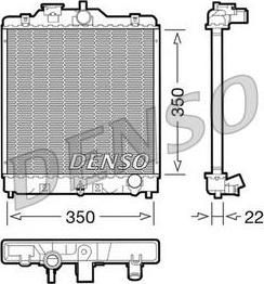 Denso DRM40003 радиатор, охлаждение двигателя на HONDA CIVIC VI Hatchback (EJ, EK)