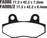 EBC FA 086 (2) Тормозные колодки
